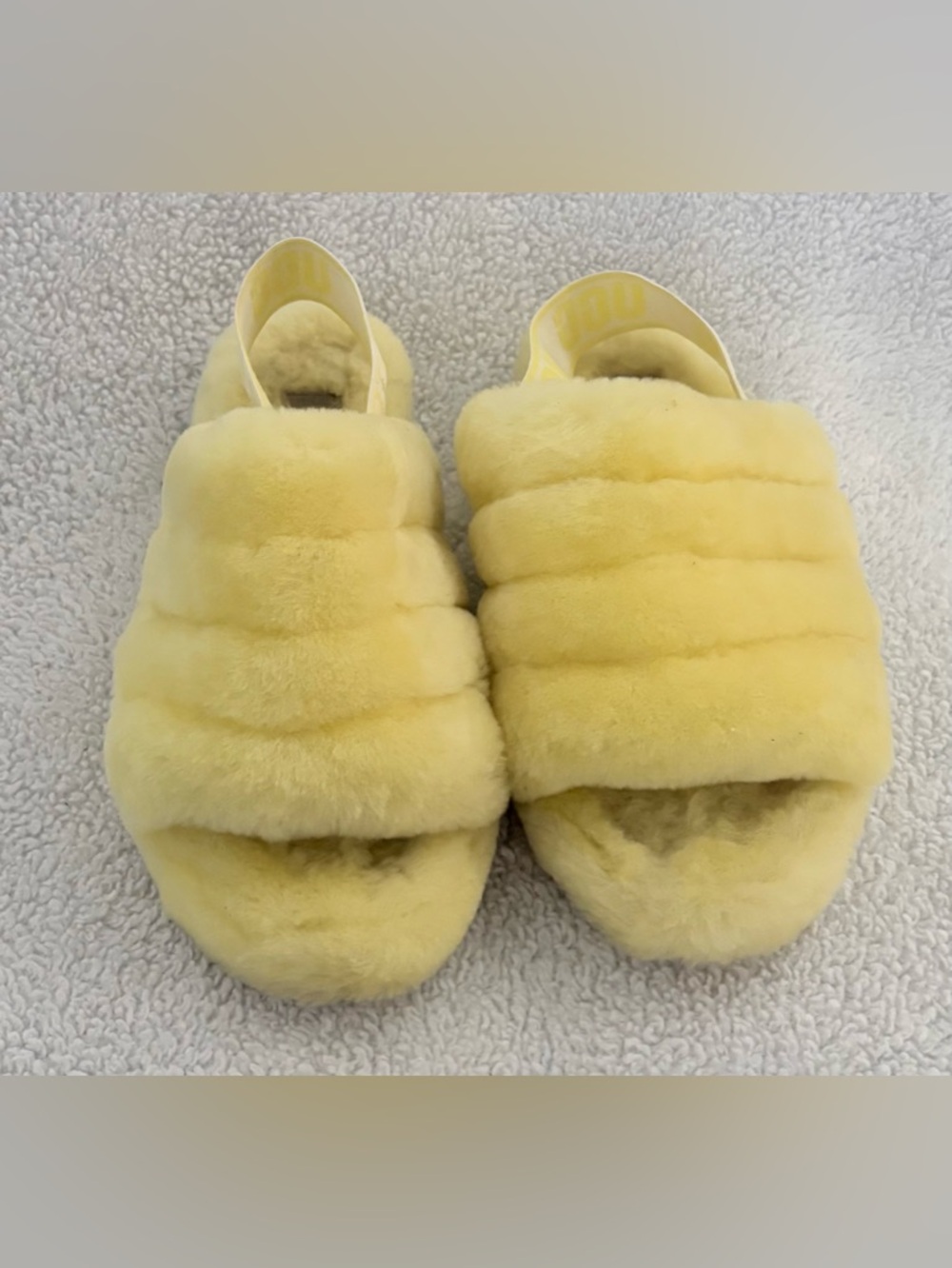 UGG Fluff Yellow Yeah Slide Size 7